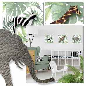 Muursticker jungledieren 
