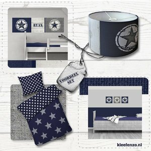 Actie | Stoere ster blauw horizontaal voordeelset 