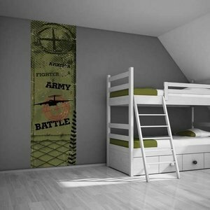 leger muurdecoratie posterpaneel jongenskamer