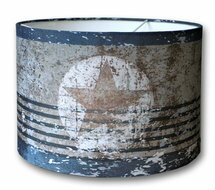 Kinderlamp sterren roest blauw