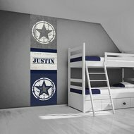 Stoer jongenskamer idee - muursticker ster