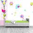 muursticker meidenkamer bloemen vlinders